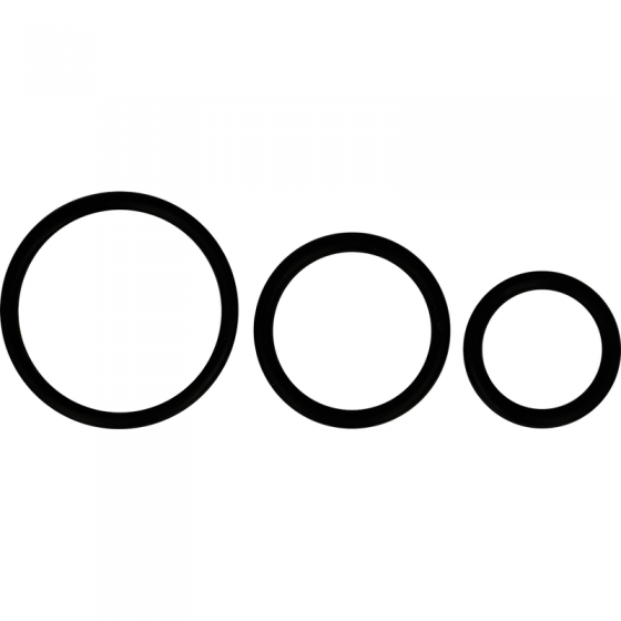 OHMAMA - SET OF 3 BLACK...