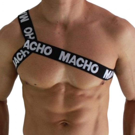 MACHO - ROMAN HARNESS RED L/XL